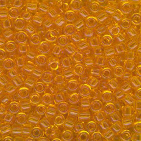 Transparent - Orange 11/0 Japanese Seed Beads (6in tube)